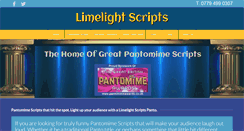 Desktop Screenshot of limelightscripts.co.uk