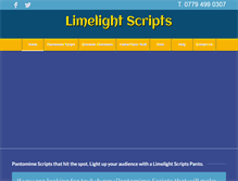 Tablet Screenshot of limelightscripts.co.uk